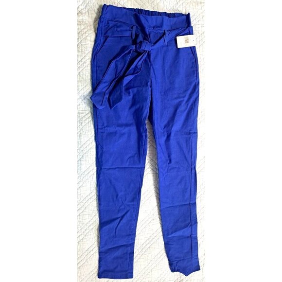 Rainbow Juniors M Royal Blue Pull-On Jeggings 26" Inseam Attached Sash - Picture 1 of 7